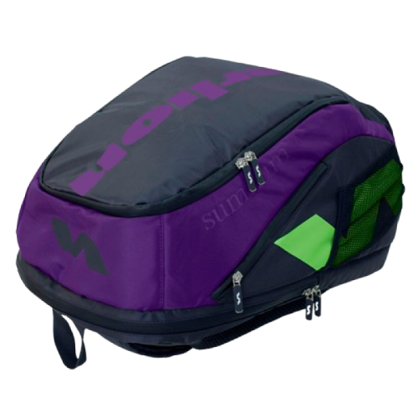 Mochila padel Varlion Summum morado verde arriba