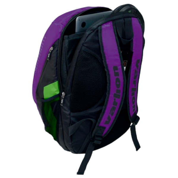 Mochila padel Varlion Summum morado verde espalda