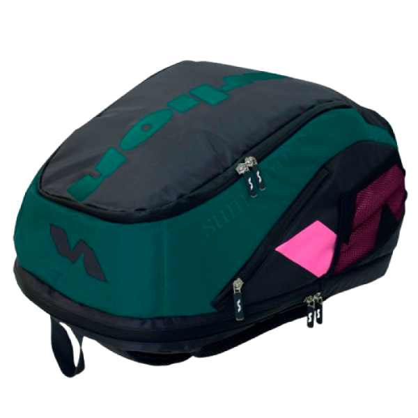 Mochila padel Varlion Summum verde fucsia arriba