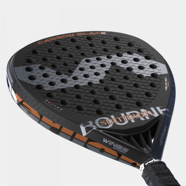 Pala Padel Varlion Bourne Summum Carbon Negra Cabeza