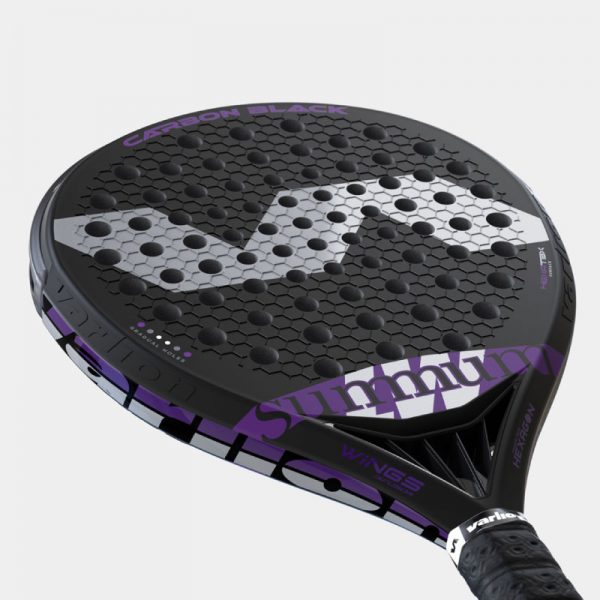 Pala Padel Varlion LW Summum Carbon negra Cabeza