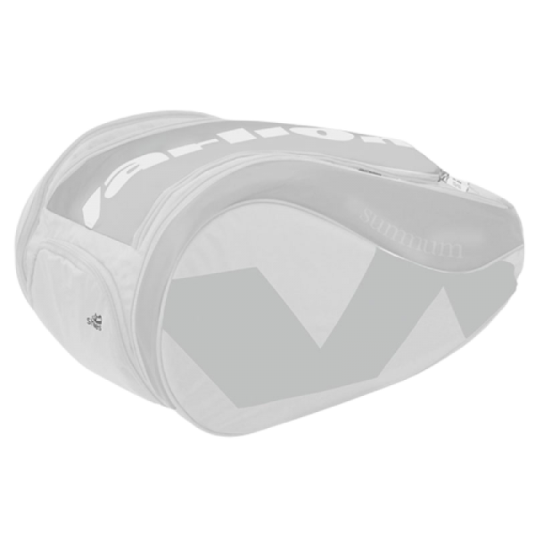 Paletero padel Varlion Summum plateado blanco abajo