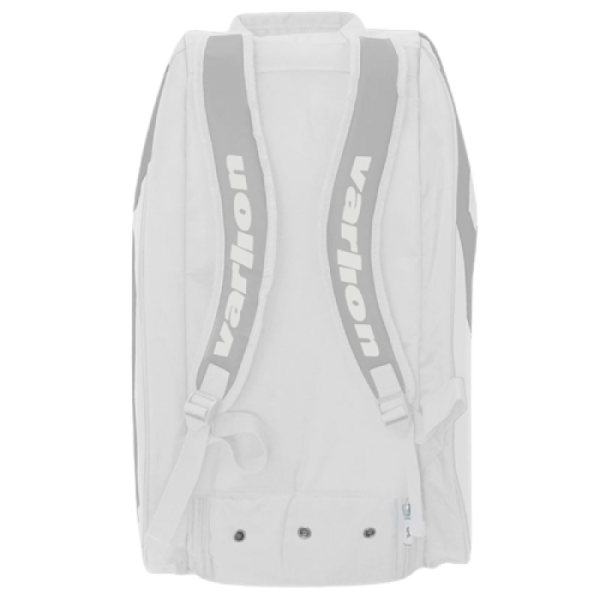 Paletero padel Varlion Summum plateado blanco espalda