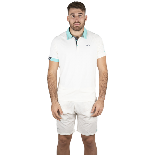 Pantalones cortos padel Varlion original pro blanco turquesa