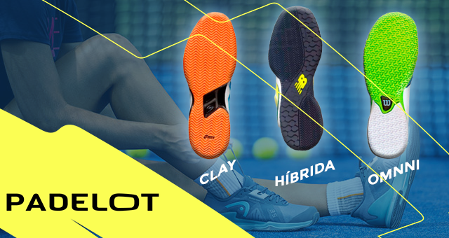 Tipos de suelas de zapatillas de padel